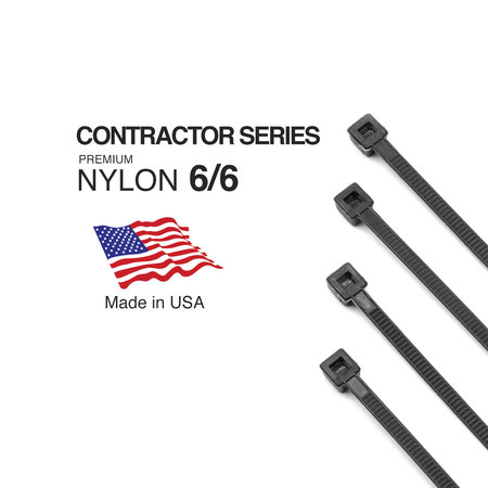 Tr Industrial 14.6 in Contractor Series Type 21S UV Cable Ties, 100-pk TR88404